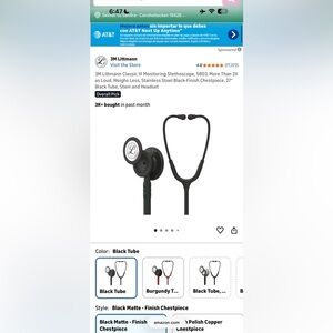 3M Littmann Black Stethoscope